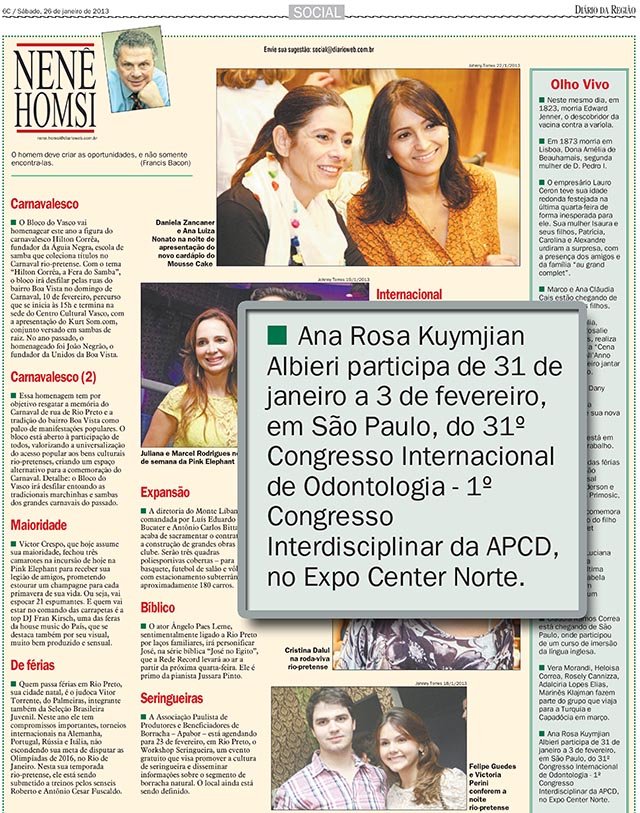 Jornal Diário da Região Coluno Nenê Homsi